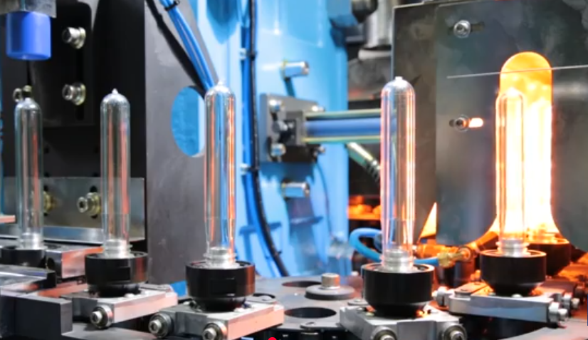 Blowing machine heater block